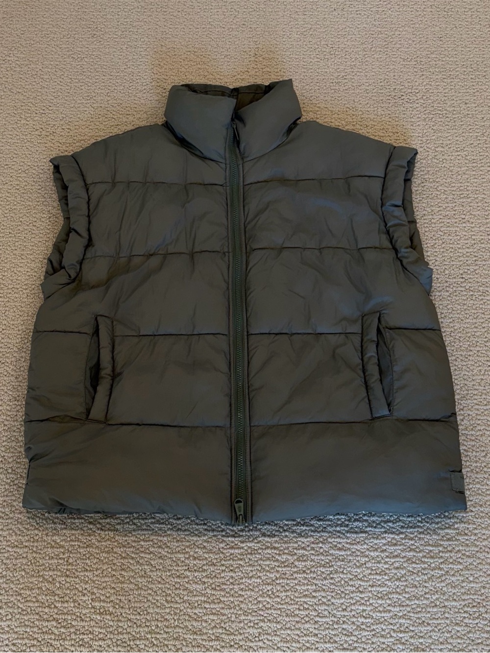 FP Movement by Free People Olive Green Puffer Vest